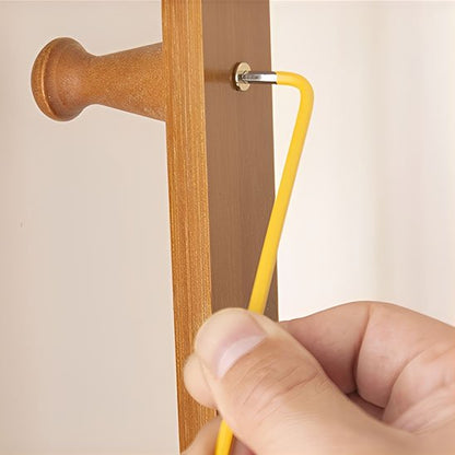 cle allen jaune devisse  piece en bois
