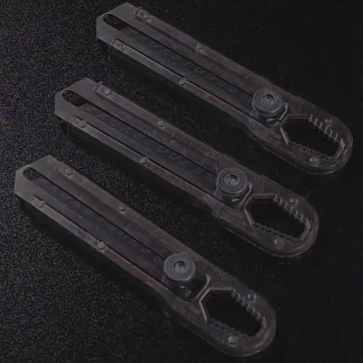 Cutter avec lame rétractable gris