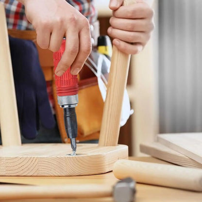Tournevis a frapper fixant le pieds d'un tabouret